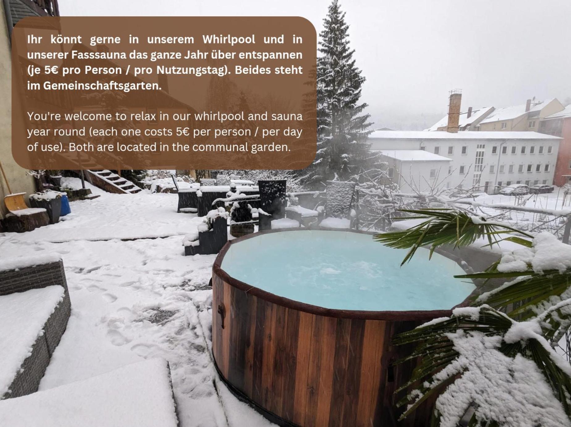 Uo - Urlaubsmagie - Helle Wohnung,Sauna,Whirlpool Sebnitz Extérieur photo